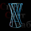 Световая подставка для 3D фигур "Мегаполис" 1.5х1 м неон белый