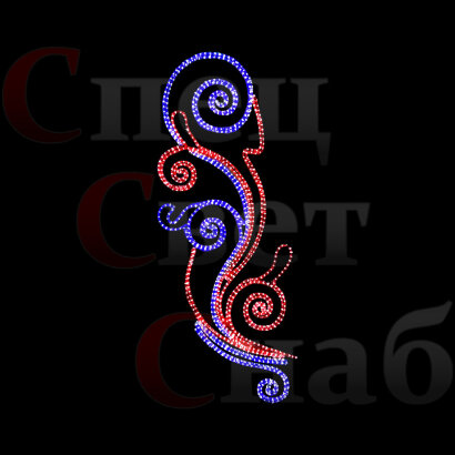 Светодиодная консоль Морозный завиток М2