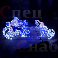 Световые сани "Морозко" 3м