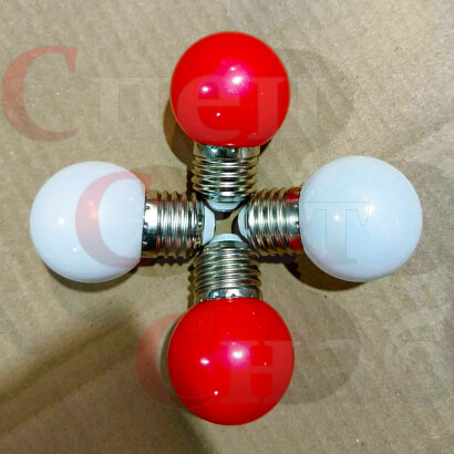 Комплект ламп Белт Лайт (белая + красная) E 27 IP65 1.5W 4шт