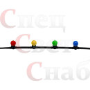 Уличная световая гирлянда Бэлт Лайт 10 м шаг 15 см Каучук черный